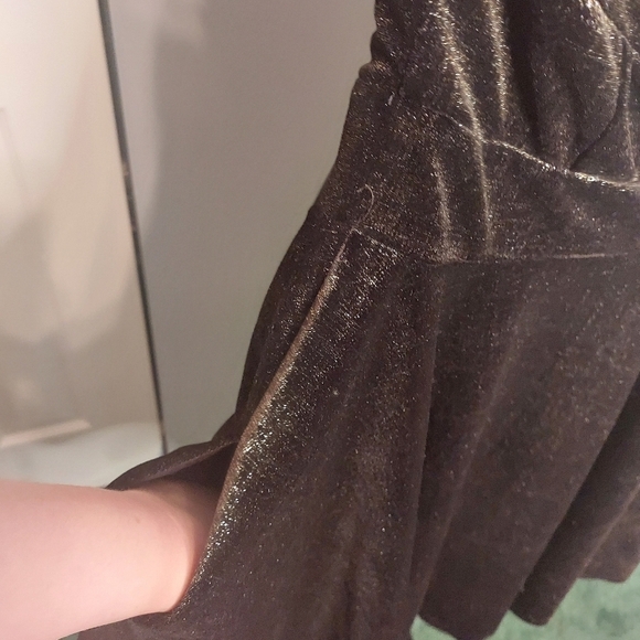 Free People Shattered Foil Fit and Flare Dress Size Small Strapless - Picture 9 of 12